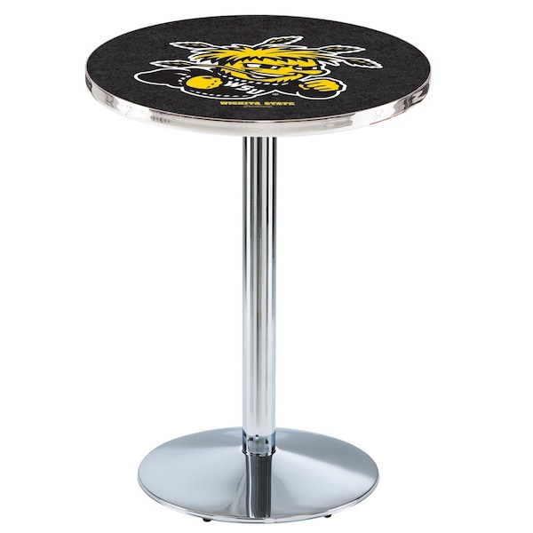 42" Chrome Wichita State Pub Table